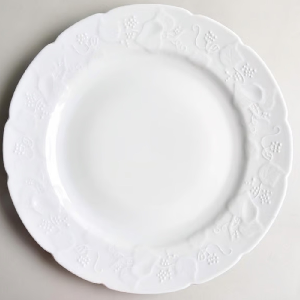 DANSK White Replacement 9.5” Chop Plate (Round Platter)